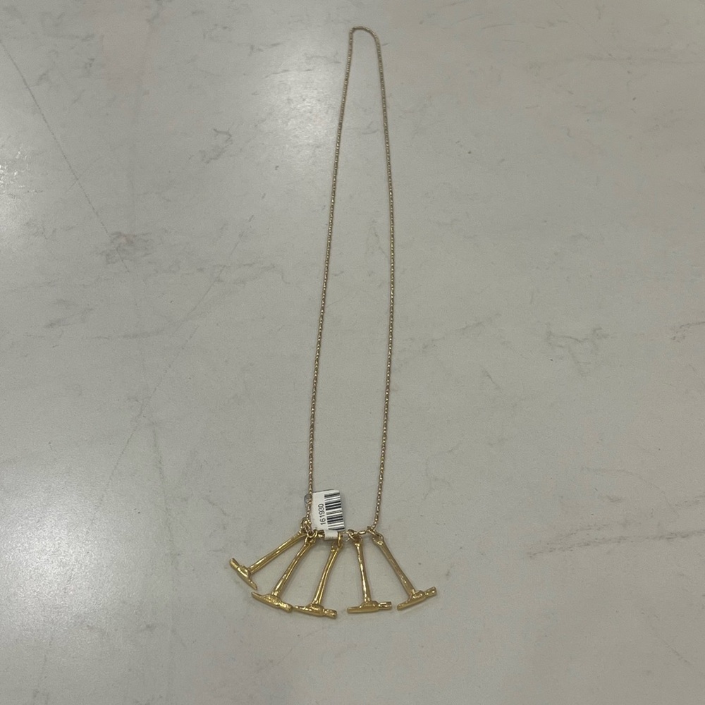 NWT unique Hammer charm necklace from LF